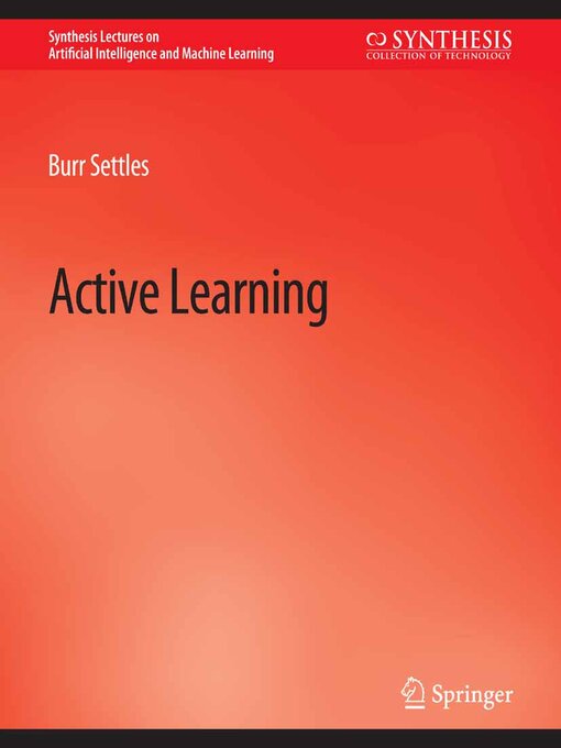 Title details for Active Learning by Burr Settles - Available